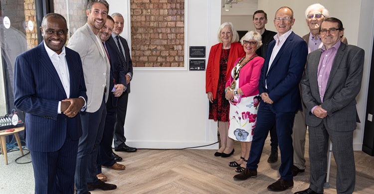 Guests at the launch of Co-Space Stevenage